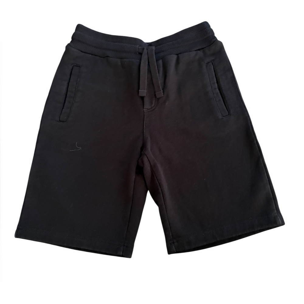 Dolce + Gabbana Black Logo Patch Shorts